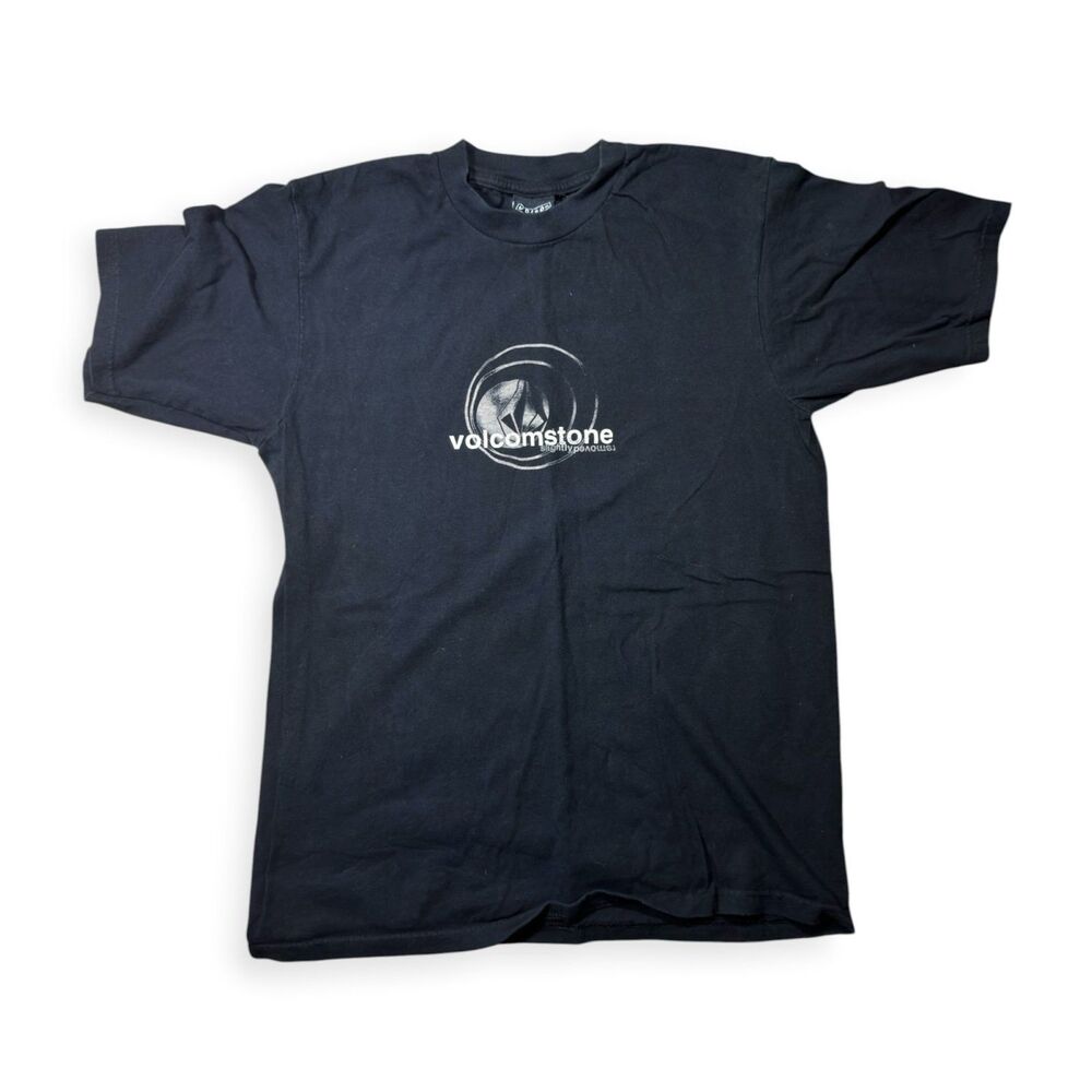 Volcom Black Logo T-Shirt Size Large Volcom Stone Shirt Skater VTG 90s Rare